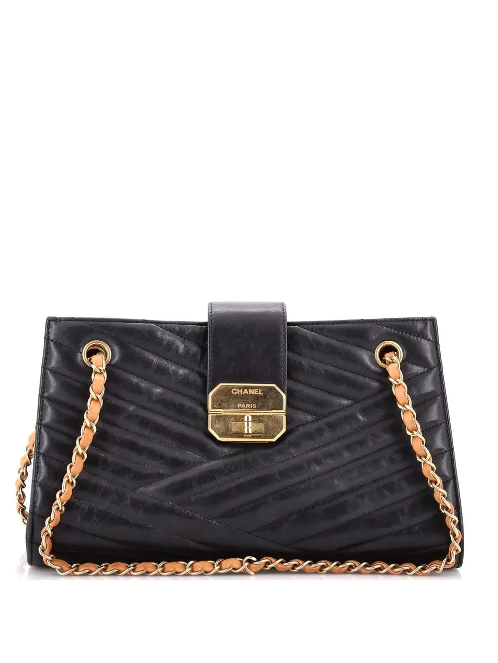Chanel Gabrielle Tote Chevron Leather #242769C18B